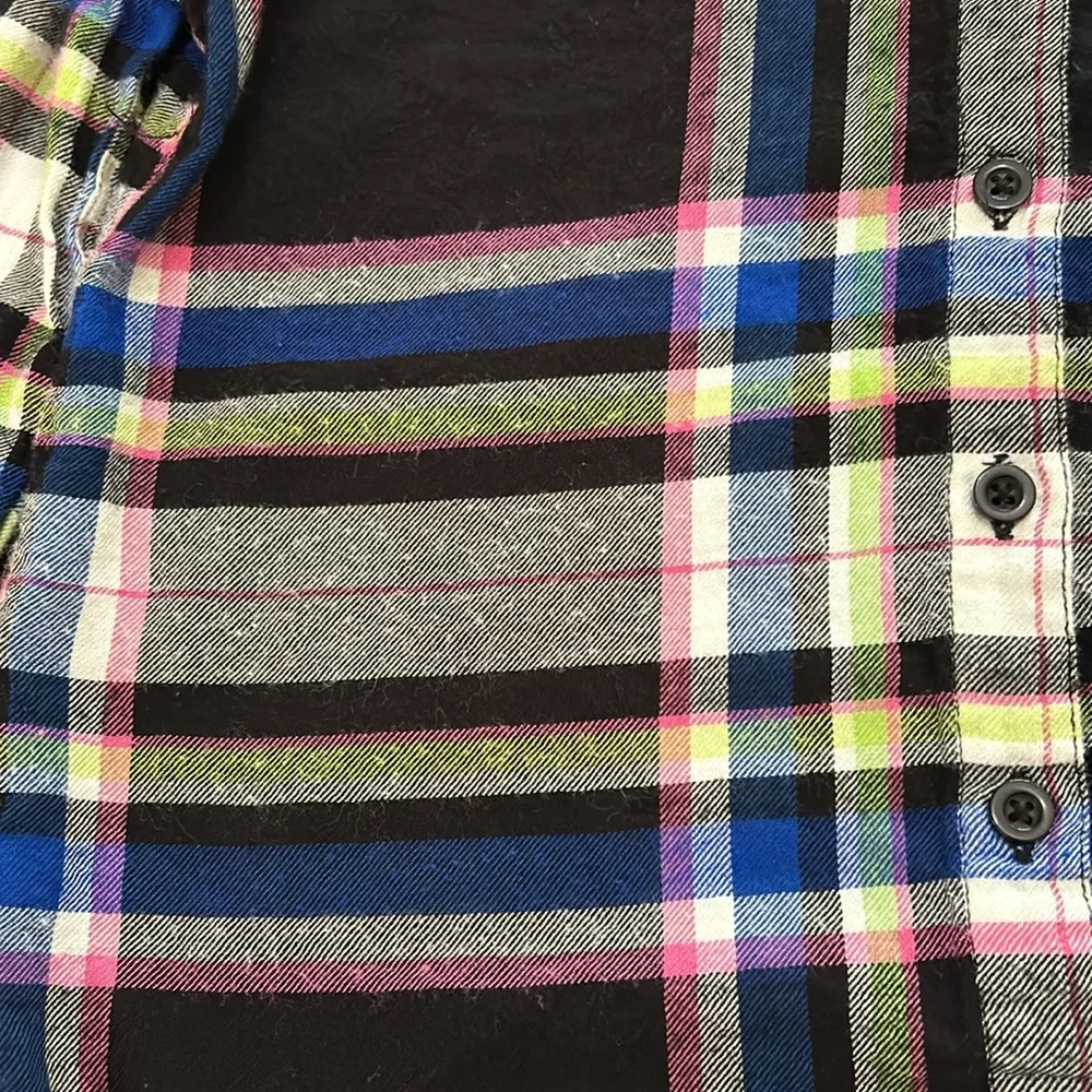 Justice Plaid Top
